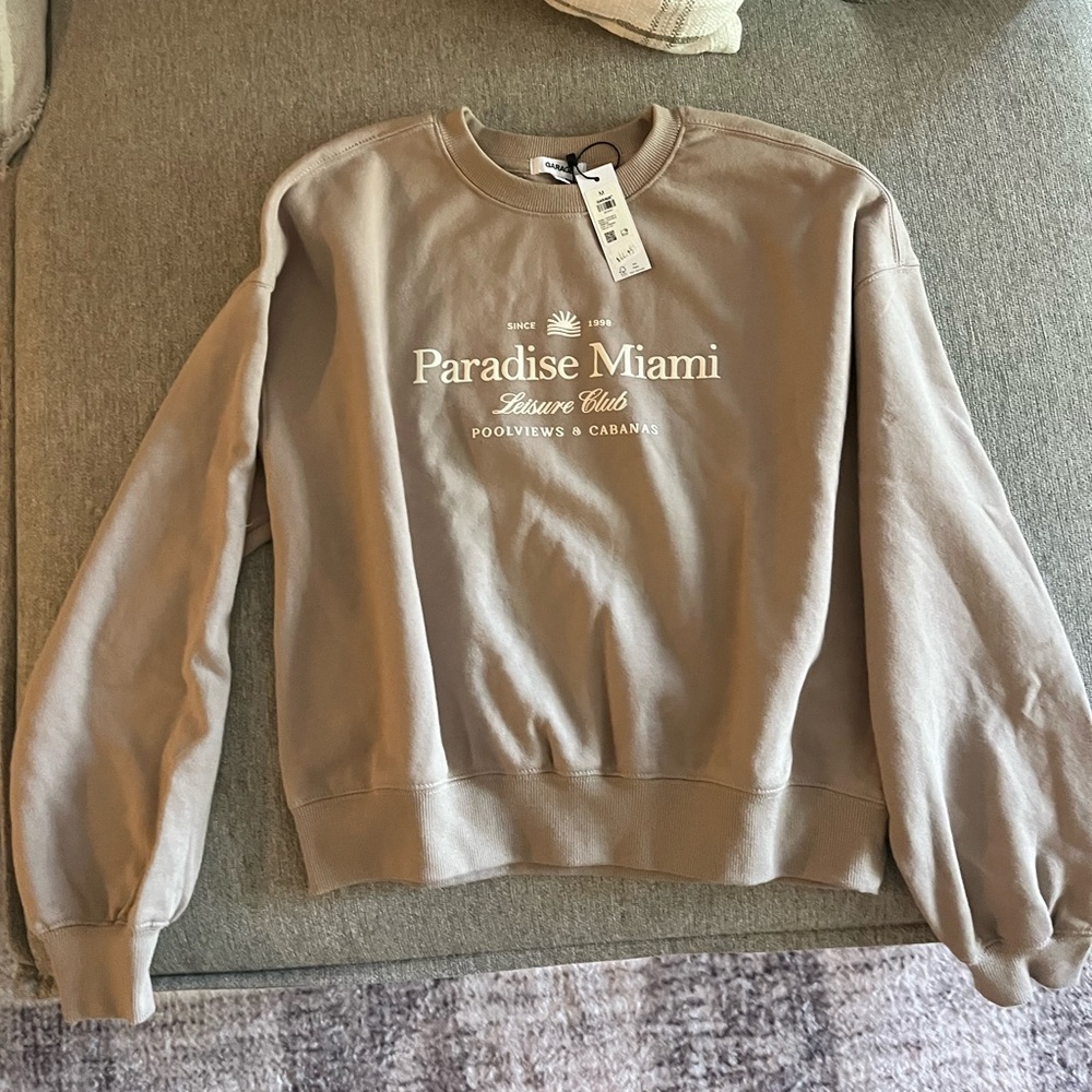 Tan Paradise Miami Sweatshirt from Garage